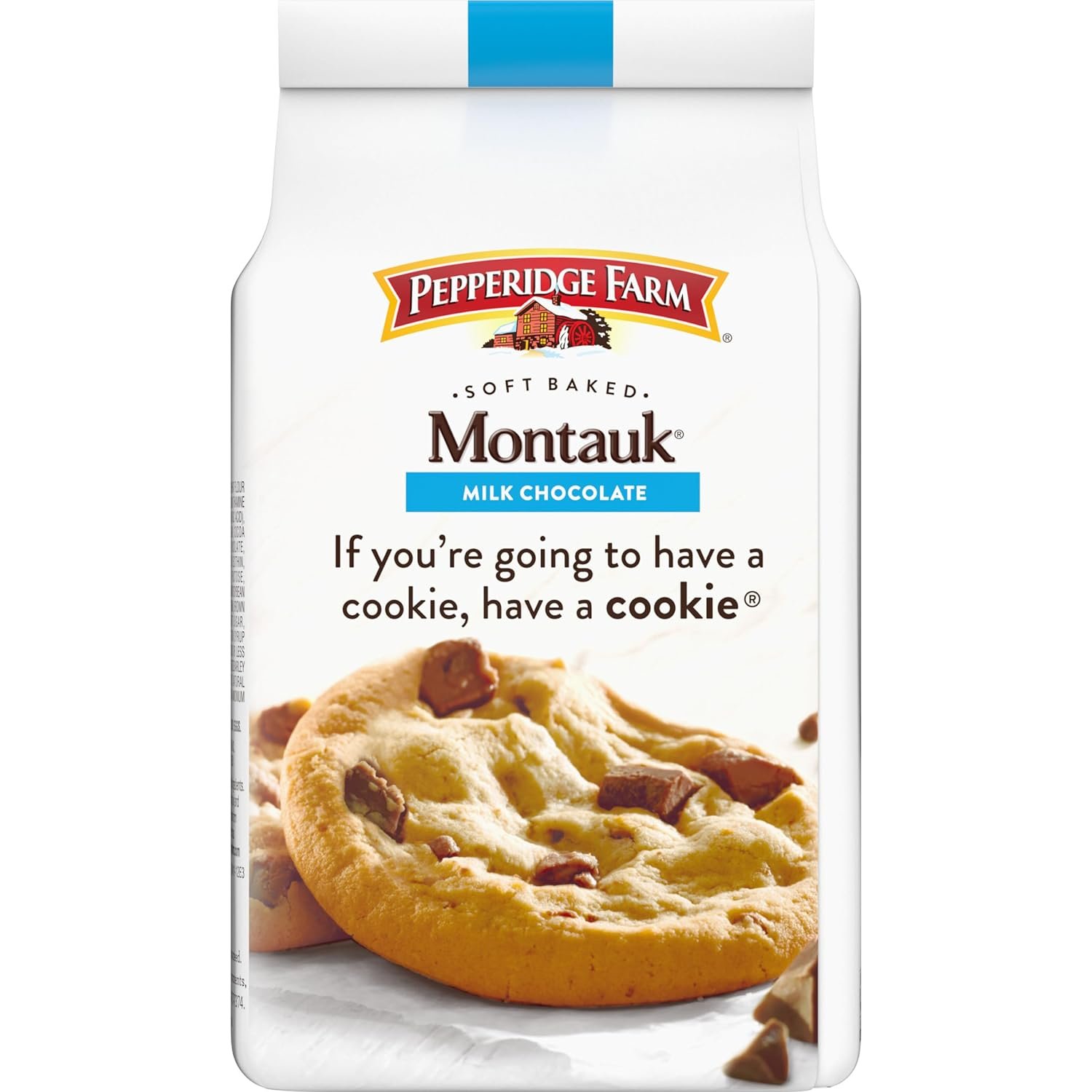Pepperidge Farm Montauk Soft Baked Milk Chocolate Chunk Cookies, 8.6 Oz Bag (8 Cookies) - Image 7