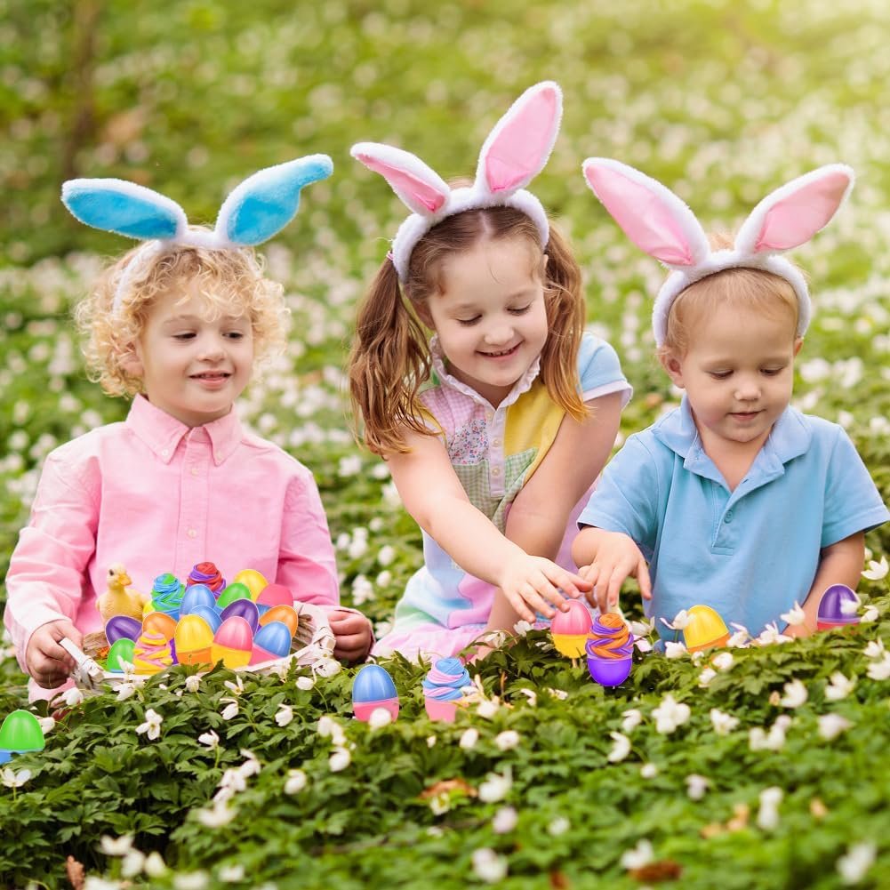 24Pcs Prefilled Easter Eggs Butter Slime Kit, Easter Basket Stuffers Fillers Butter Slime Kit Putty Slime Stretchy Non-Sticky Stress Relief Toy for Boys Girls - Image 6