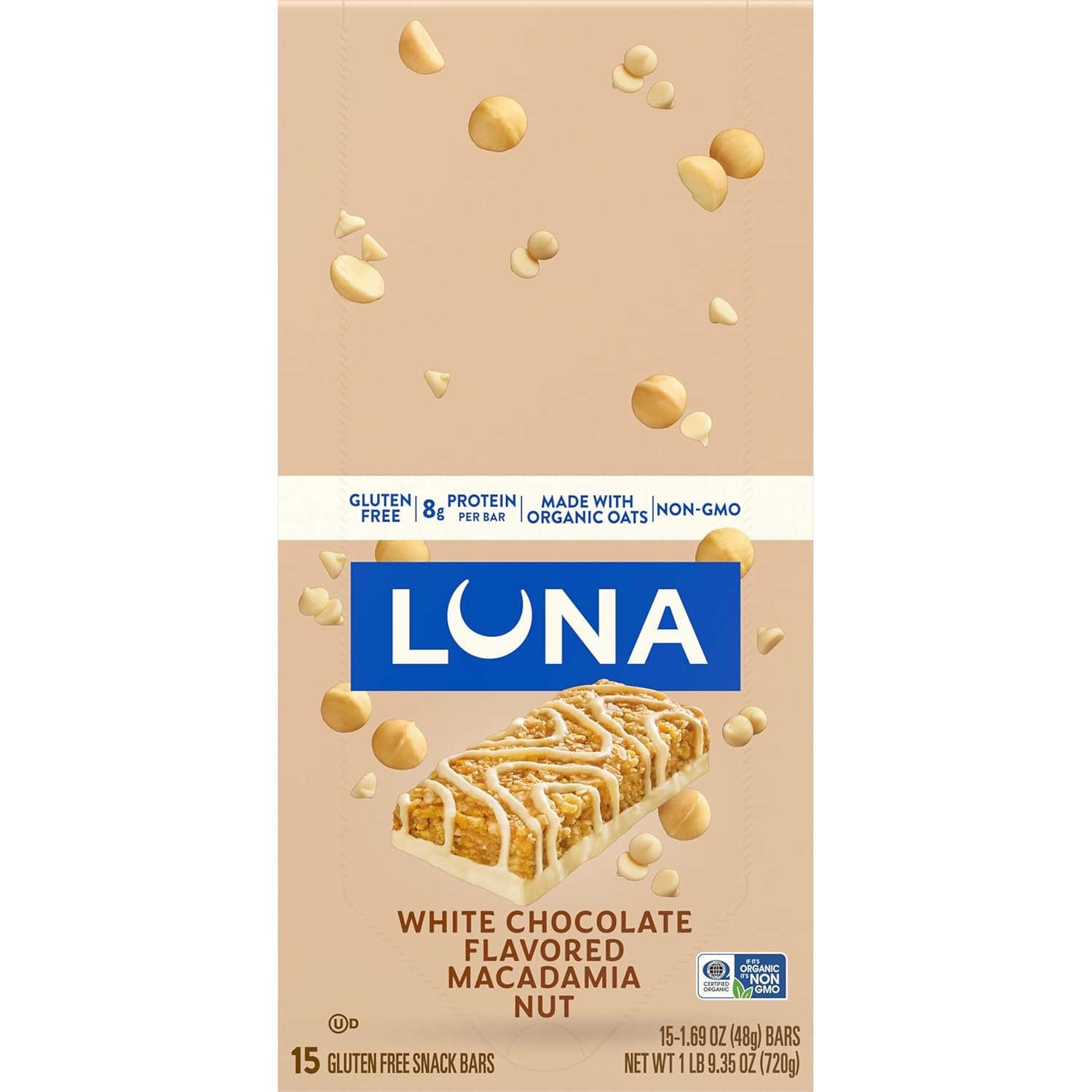 Clif, Bar Luna White Chocolate Macadamia 15 Count, 25.35 Ounce - Image 14