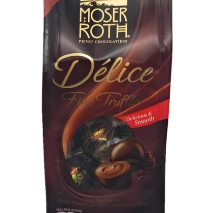 Moser Roth Délice Fine Chocolate Truffles (Pack of 1, Dark Chocolate)