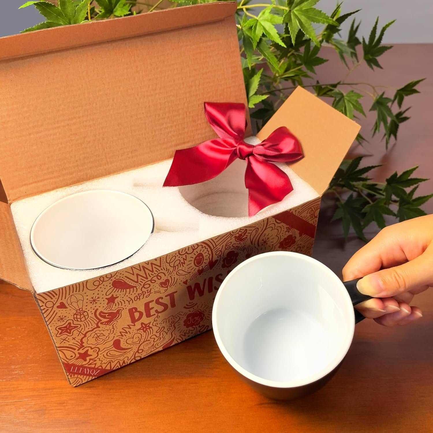 Let's Have Coffee Together Coffee Mug Set Gift for Couple, Ceramic Engagement Wedding Anniversary Mug Gifts for Couple, Bride and Groom Newlywed Bridal Shower, Mr and Mrs, Valentine’s Gifts-21 - Image 7