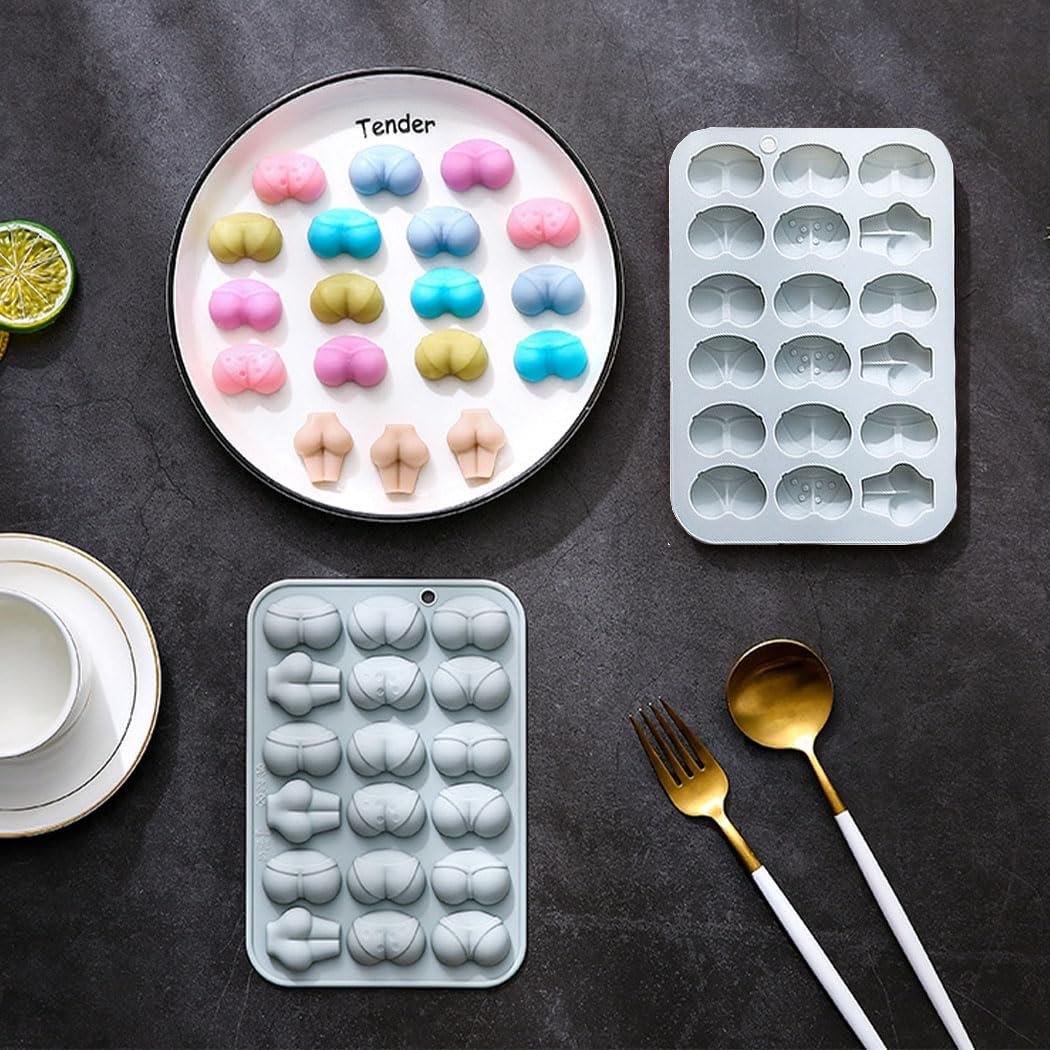 1 Pcs Funny Shape Silicone Mold for Birthday Single Party Baking Pan Handmade DIY Mousse Chocolate Fondant Soap Cake Ice Cube Mould Tool Novelty Cake Pans Set Kit H9-2