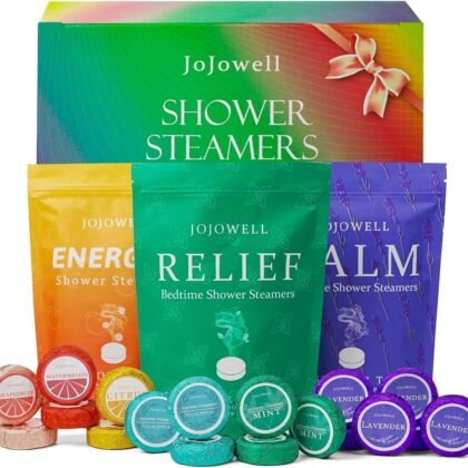Shower Steamers Aromatherapy - 18 Pack Birthday Gifts for Women, Men, Self Care with Natural Essential Oils Relaxation Home SPA, Easter Basket Stuffers for Adults Teens, Mothers Day Gifts