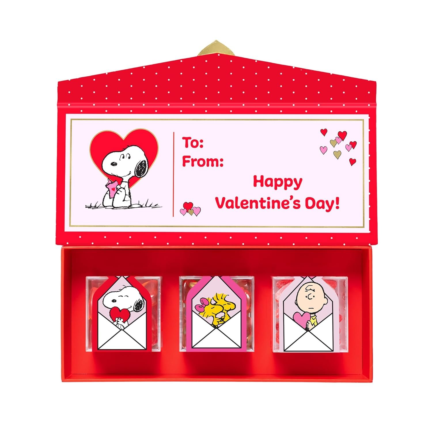 Peanuts x Sugarfina Love Mail 3 Piece Candy Bento Box | Peanuts Valentine's Day - Image 4