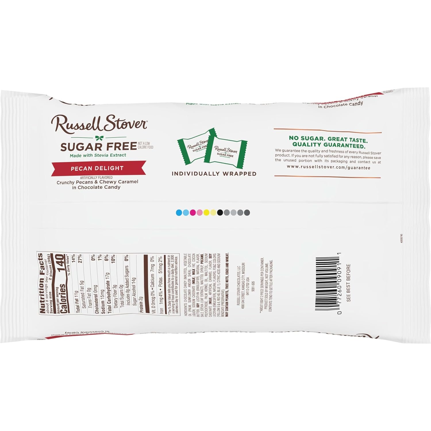 Russell Stover Sugar Free Pecan Delights with Stevia, 10 oz. Bag - Image 8
