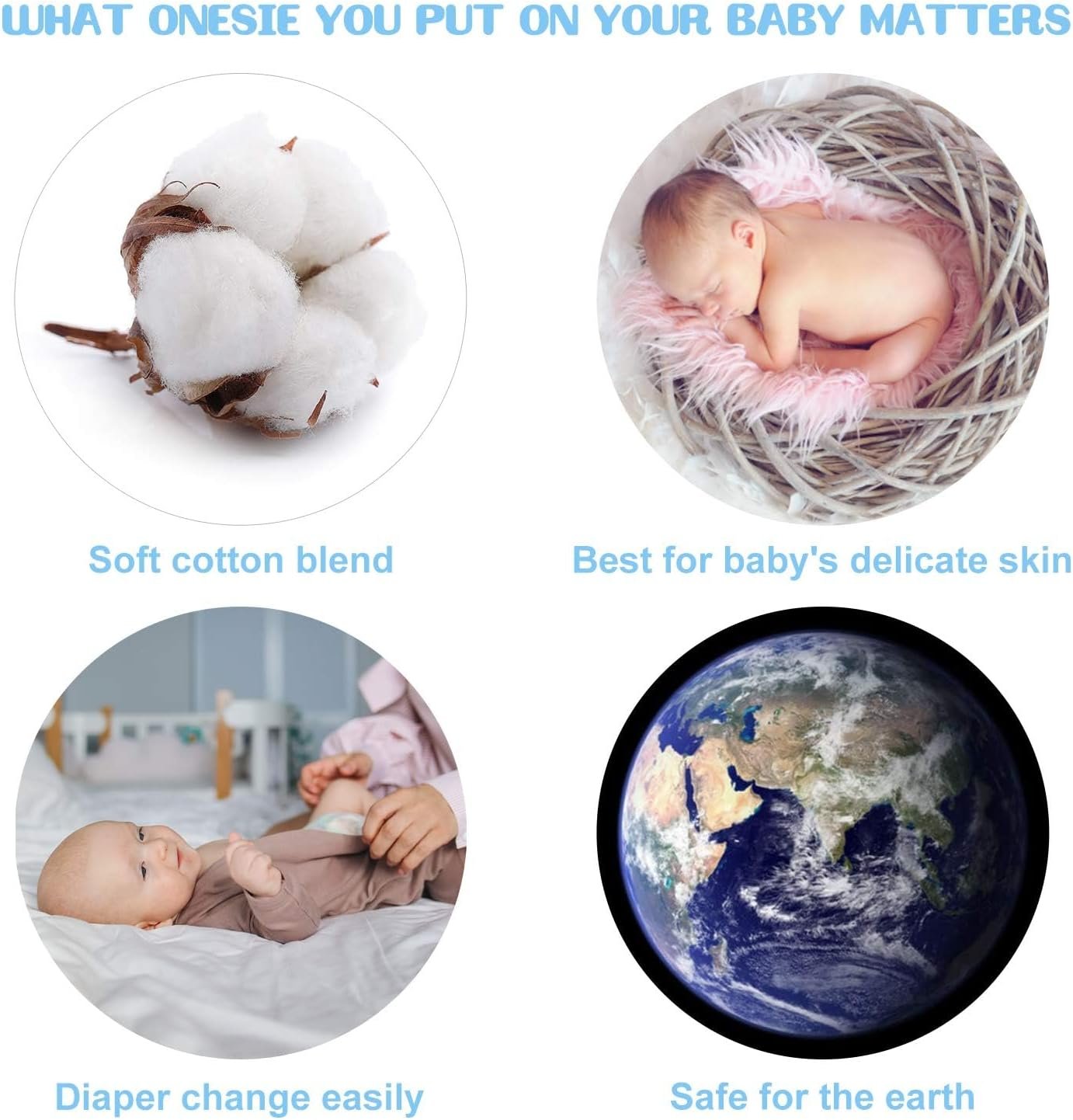 UNIFACO Baby Girls Boys Footed Pajamas One-Piece Sleeper Snug Fit Sleep and Play Zip Front Footie Romper 0-12 Month - Image 7