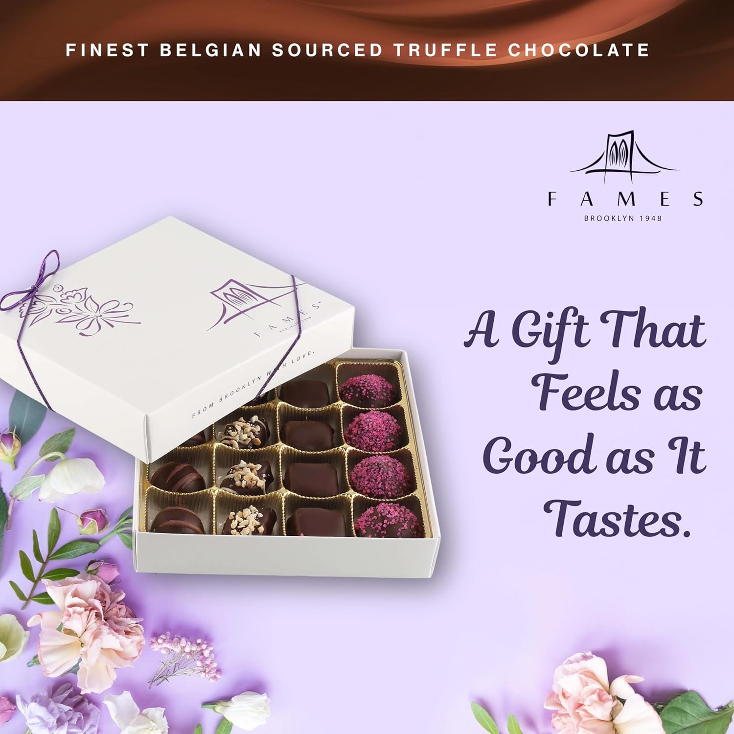 Box of Chocolates Gift for Mom - Kosher Dairy Free, Vegan Chocolate Gift Box - 16 Pc Handcrafted Truffle Candy Assortment - Mom Birthday - Image 6