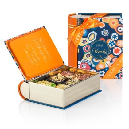 Venchi - Murrine Collection - Mini Book With Assorted Chocoviar Chocolates, 4.05 oz - Gluten Free - Gift Idea for Birthday and Anniversary
