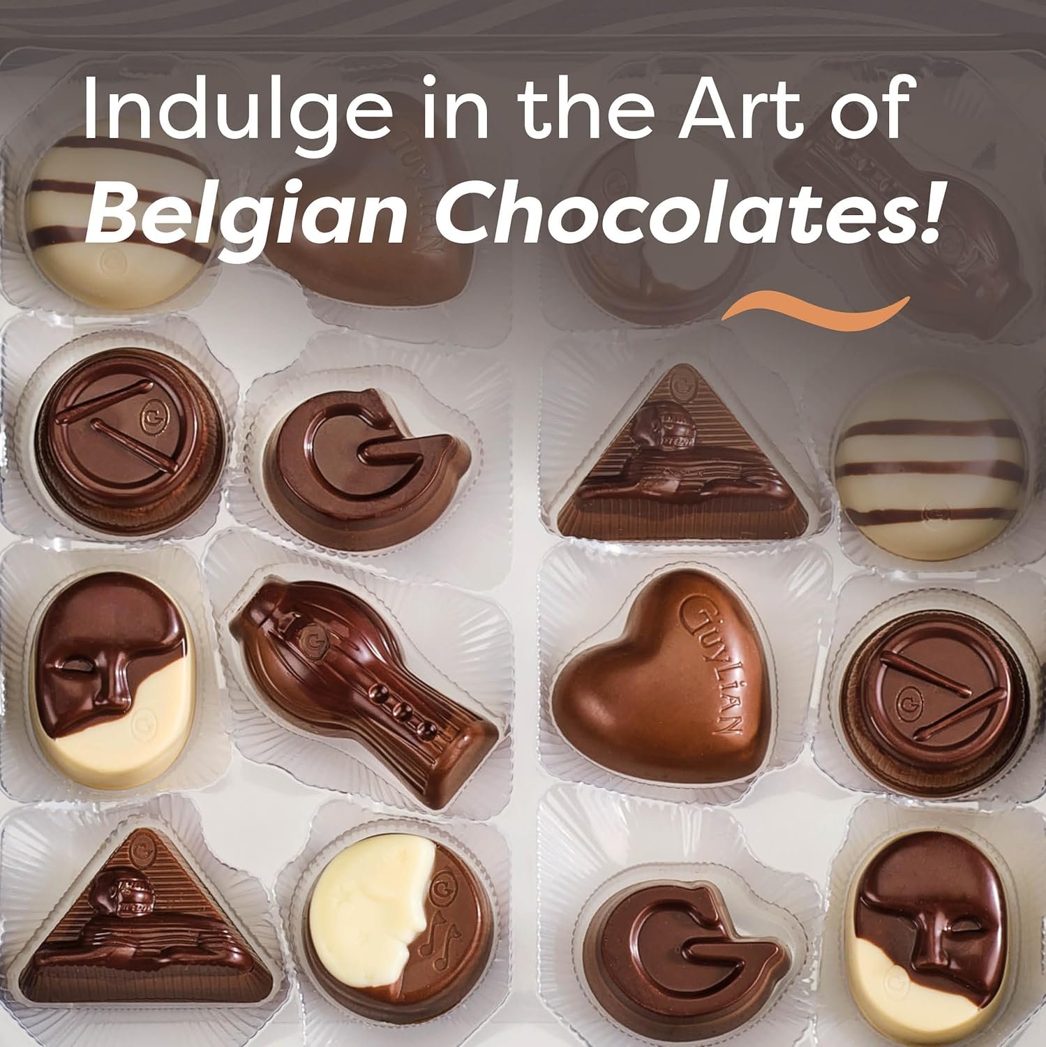 Easter Chocolate Candy Gift Box by GuyLian, 6.35 oz, 16 pc Opus Luxury Assortment, Premium Gourmet Belgian Chocolate, Easter Basket Stuffers for Adults, Gifts for Kids - Image 4