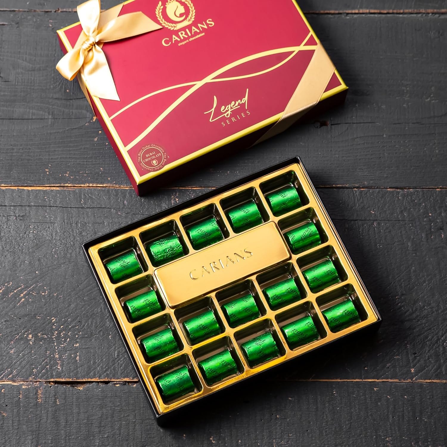 CARIANS Dubai Chocolate Gift Box, Dubai Chocolate Candy with Pistachio and Kataifi, Great for Gift Giving and Anniversary, 17 Pcs - Image 8
