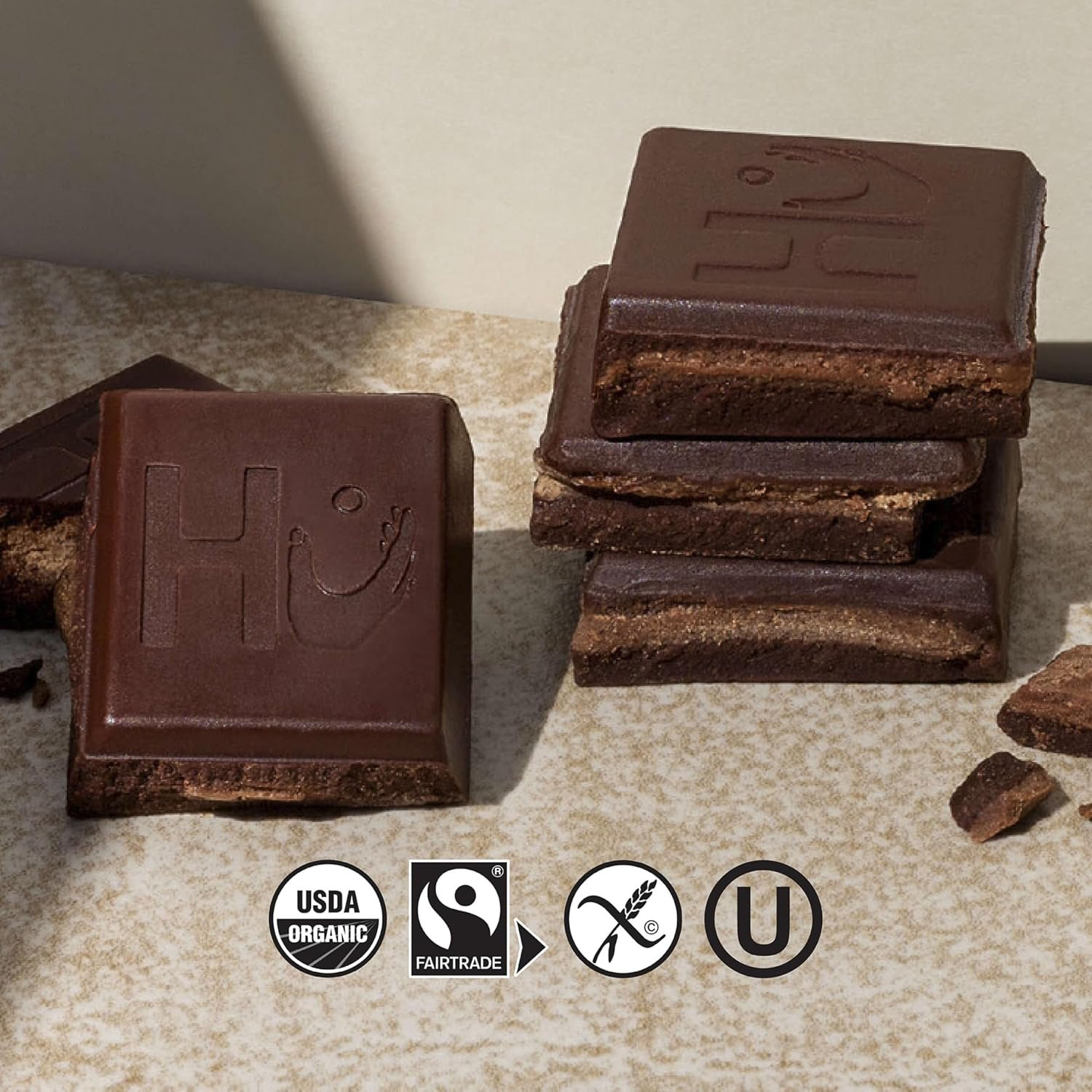 Hu Almond Butter + Puffed Quinoa Dark Chocolate Bar, 2.1 Ounce Bar, 1 Count - Image 4