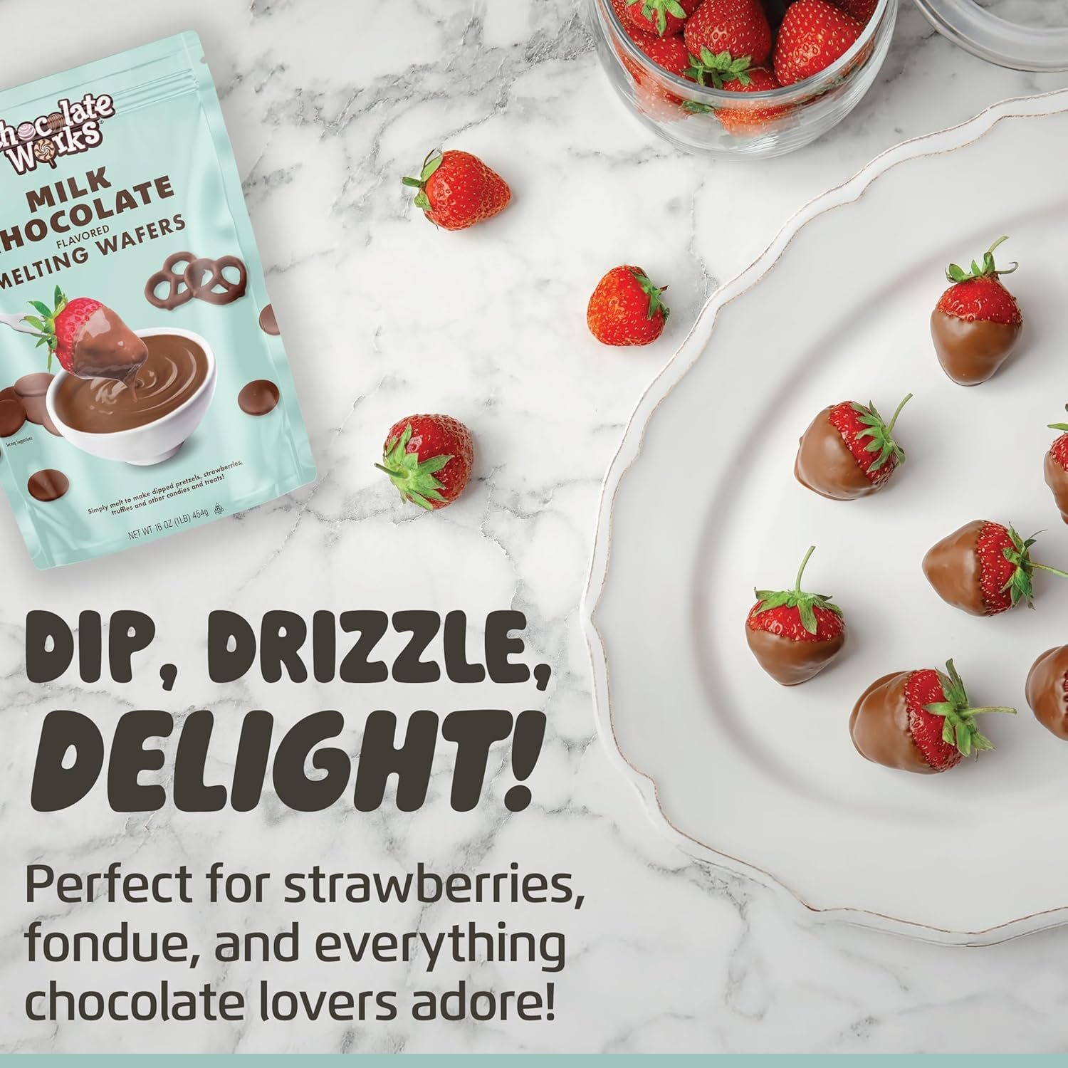 Chocolate Works Milk Chocolate Melting Chocolate Wafers, 2.5lb (Pack of 1) - Image 8