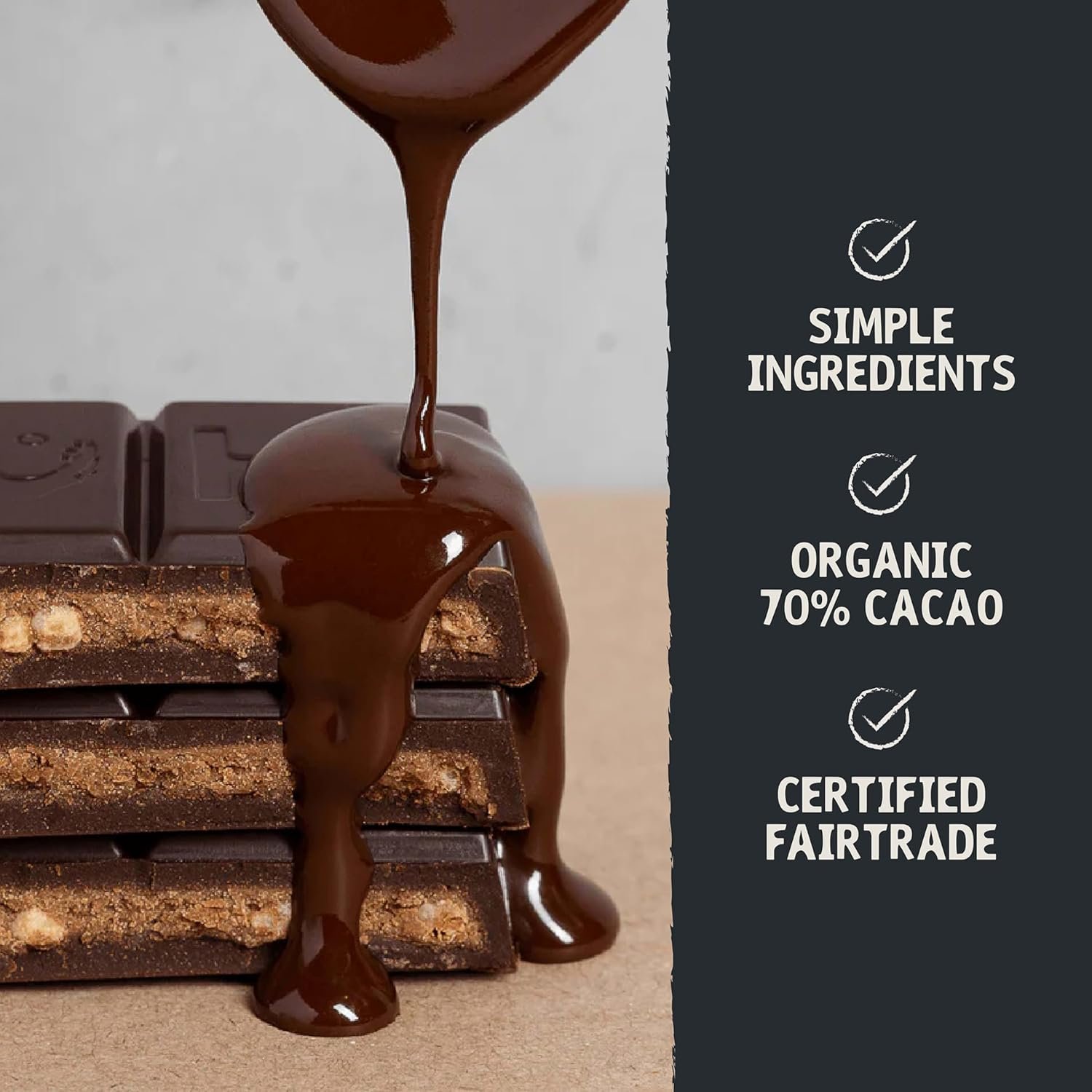 Hu Almond Butter + Puffed Quinoa Dark Chocolate Bar, 2.1 Ounce Bar, 1 Count - Image 5