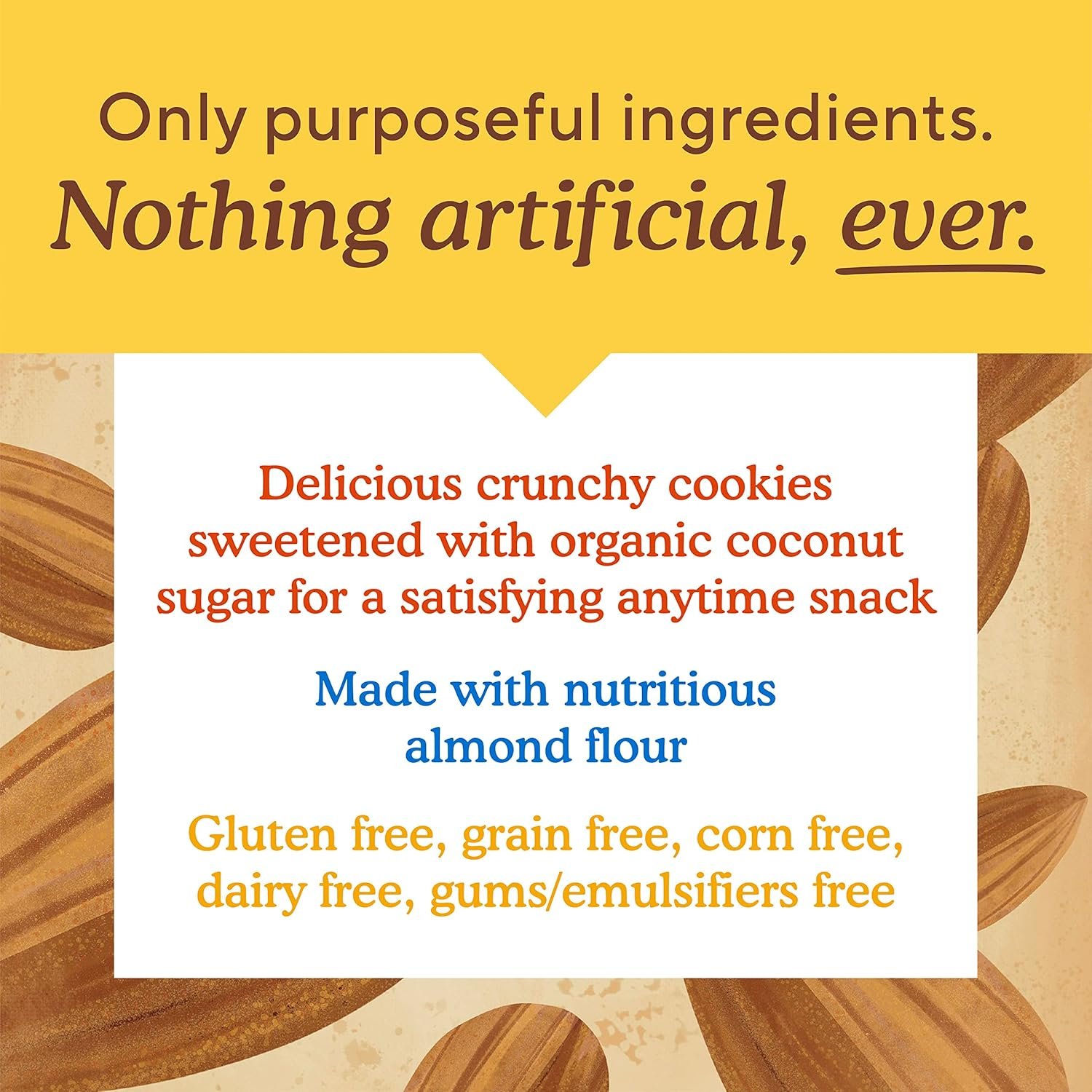 Simple Mills Almond Flour Chocolate Chip Cookies, Gluten Free and Delicious Crunchy Cookies, Organic Coconut Oil, Good for Snacks (Packaging May Vary) - Image 3