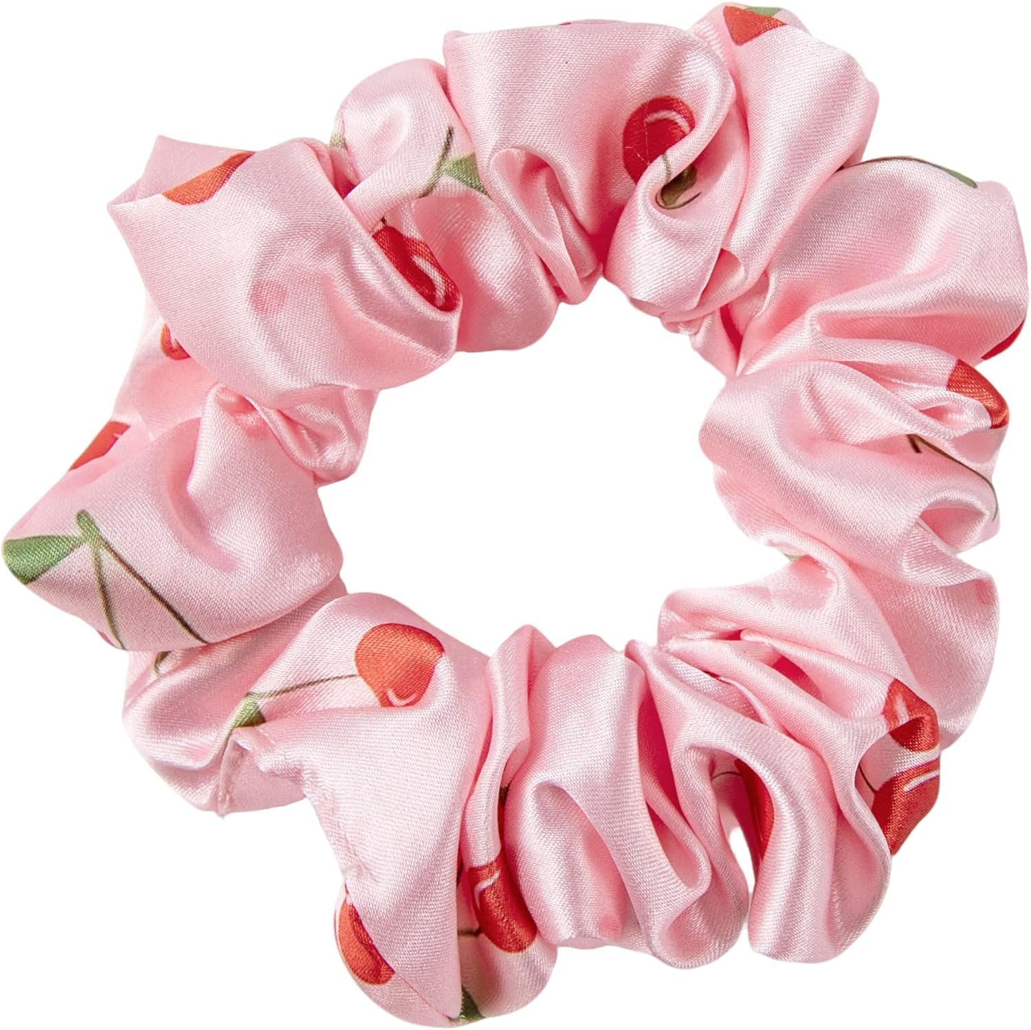 Slumber Satin Beauty Sleep Set, Cherry, 3-Piece Set with Pillowcase, Eye Mask, and Scrunchie - Image 6