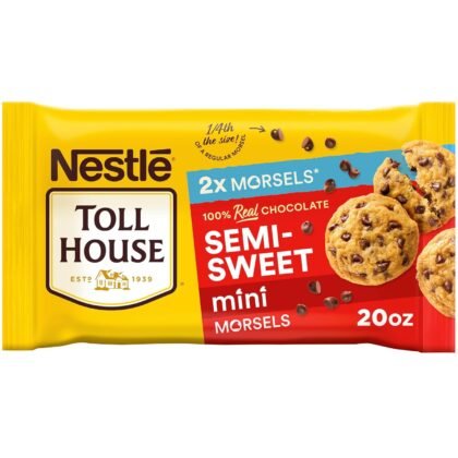 Nestle Toll House Semi-Sweet Mini Chocolate Morsels, Chocolate Chips, Gluten Free 20 oz