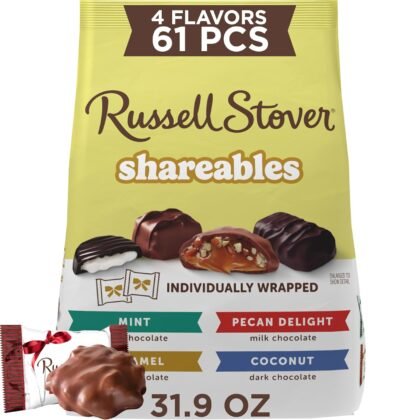 RUSSELL STOVER Shareables Assorted Milk & Dark Chocolate Candy Gift Bag, 31.9 oz.