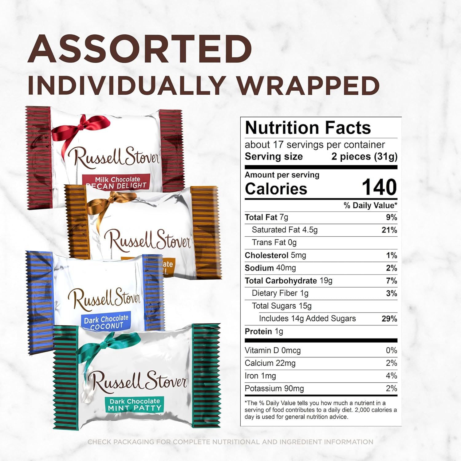 Russell Stover Assorted Chocolates, 18.4 Ounce Bag - Image 2