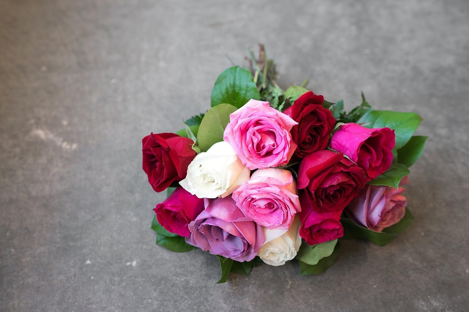 From You Flowers - One Dozen Assorted Sweetheart Roses with Chocolates & Bear with Glass Vase | Fresh Flower Bouquets for Birthday, Anniversary, Get Well or Celebration