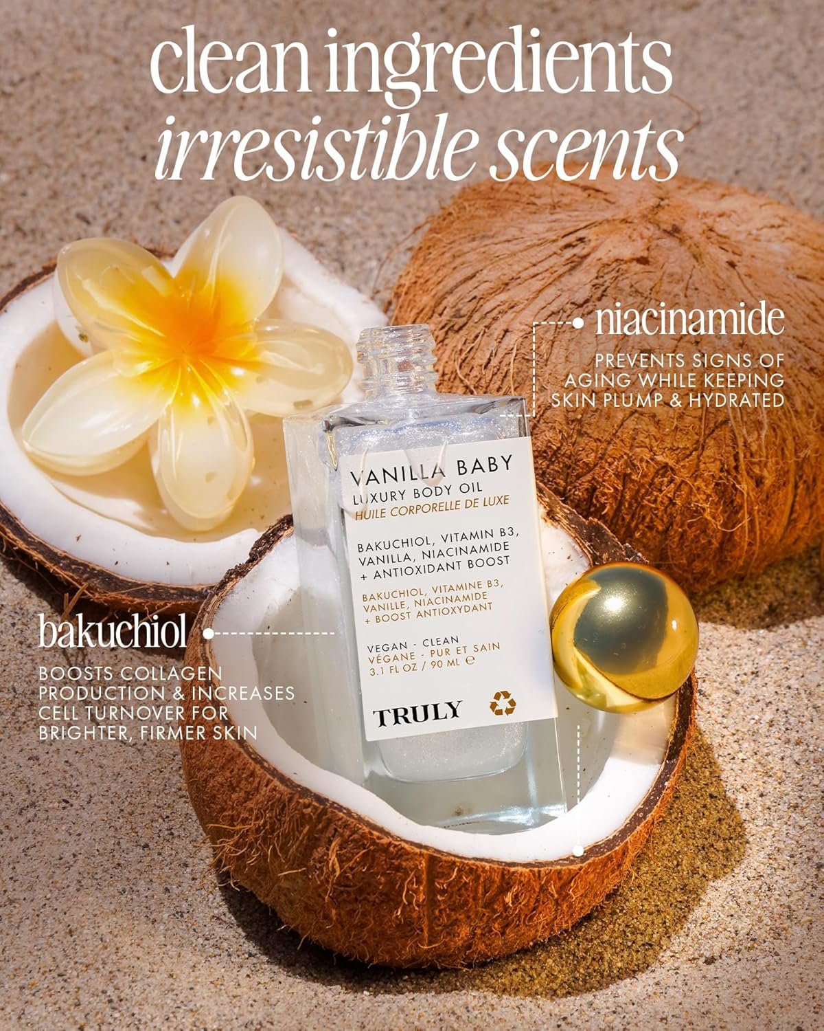 Truly Luxury Body Oil | Hydrating & Illuminating with Natural Shimmer | For Smooth, Glowing Skin and Long-Lasting Fragrance - Image 3