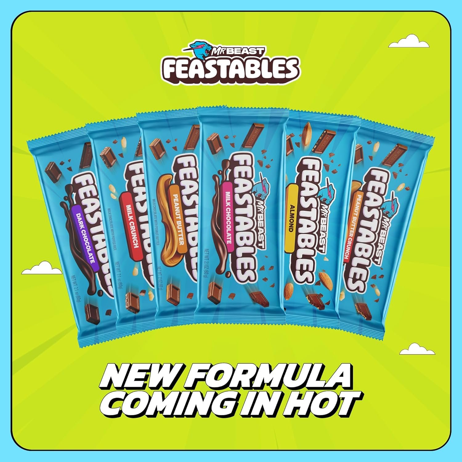 MrBeast Feastables Dark Chocolate with Sea Salt Bar, King Size, 10 Count, Sweet & Salty Chocolate Candy, Fairtrade Cocoa, 2.1oz Each - Image 6