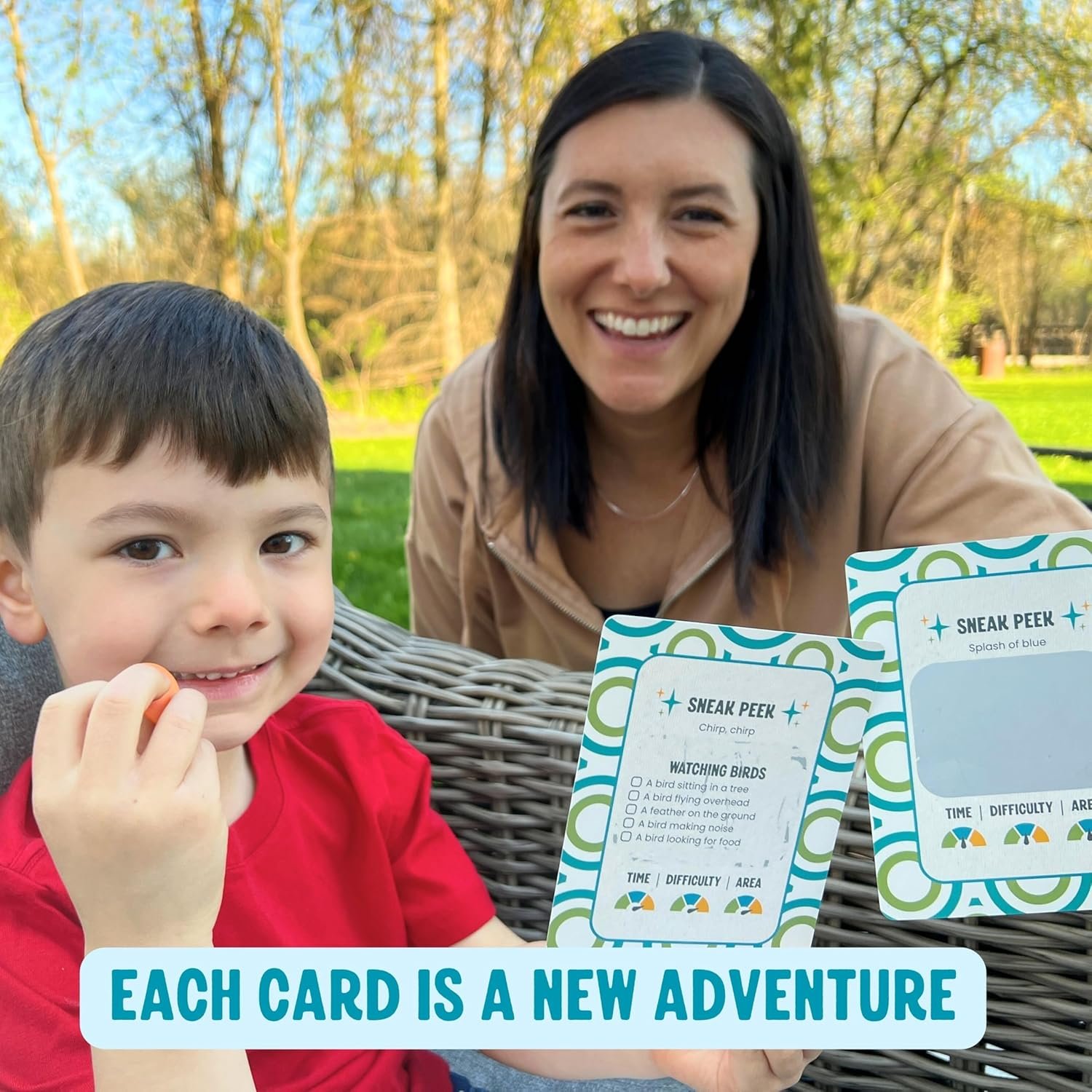 Scratch 'Ems Scavenger Hunts | 42 Scratch Off Adventure Cards - Outdoor Scavenger Hunt for Kids & Families | All Season, Reusable Scratch-Off Cards for Screen-Free Fun, Nature Activity & Camping - Image 2