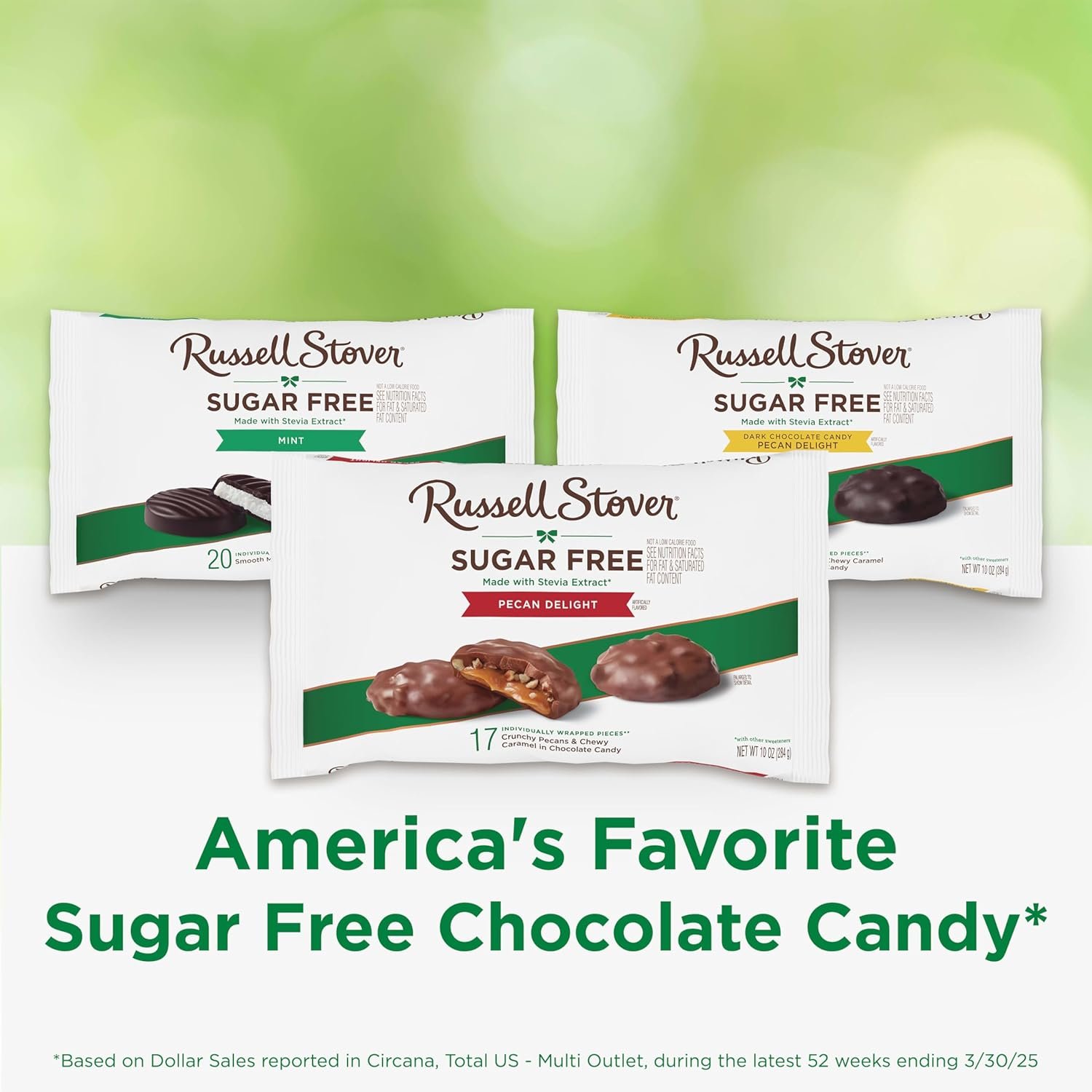Russell Stover Sugar Free Pecan Delights with Stevia, 10 oz. Bag - Image 5
