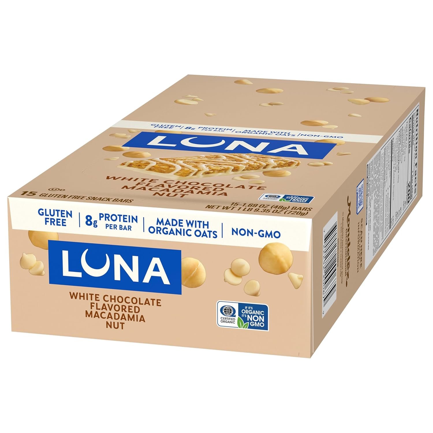 Clif, Bar Luna White Chocolate Macadamia 15 Count, 25.35 Ounce - Image 10