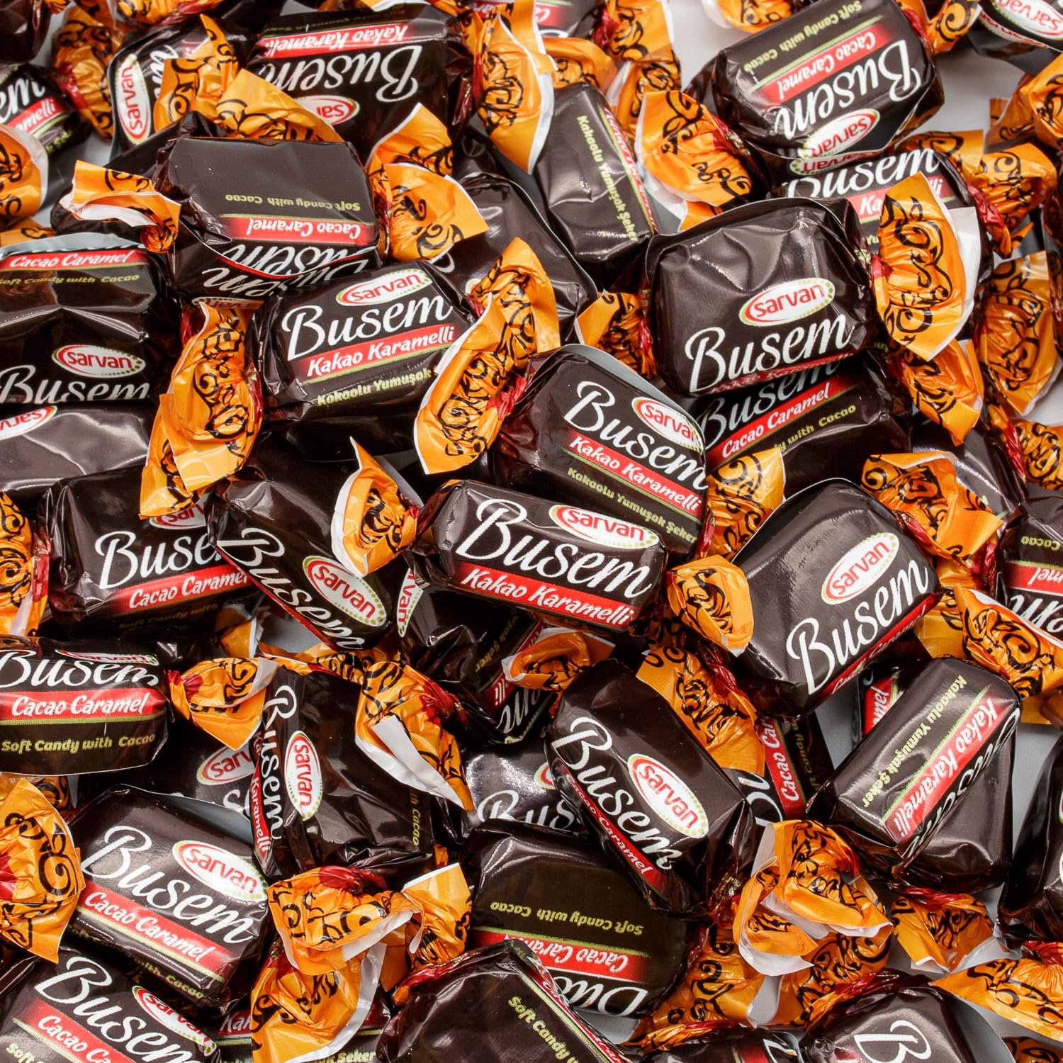 Turkish Firm to Chewy Cocoa Candies 2 lb – Chewy Chocolate Flavored Taffy Alternative, Individually Wrapped