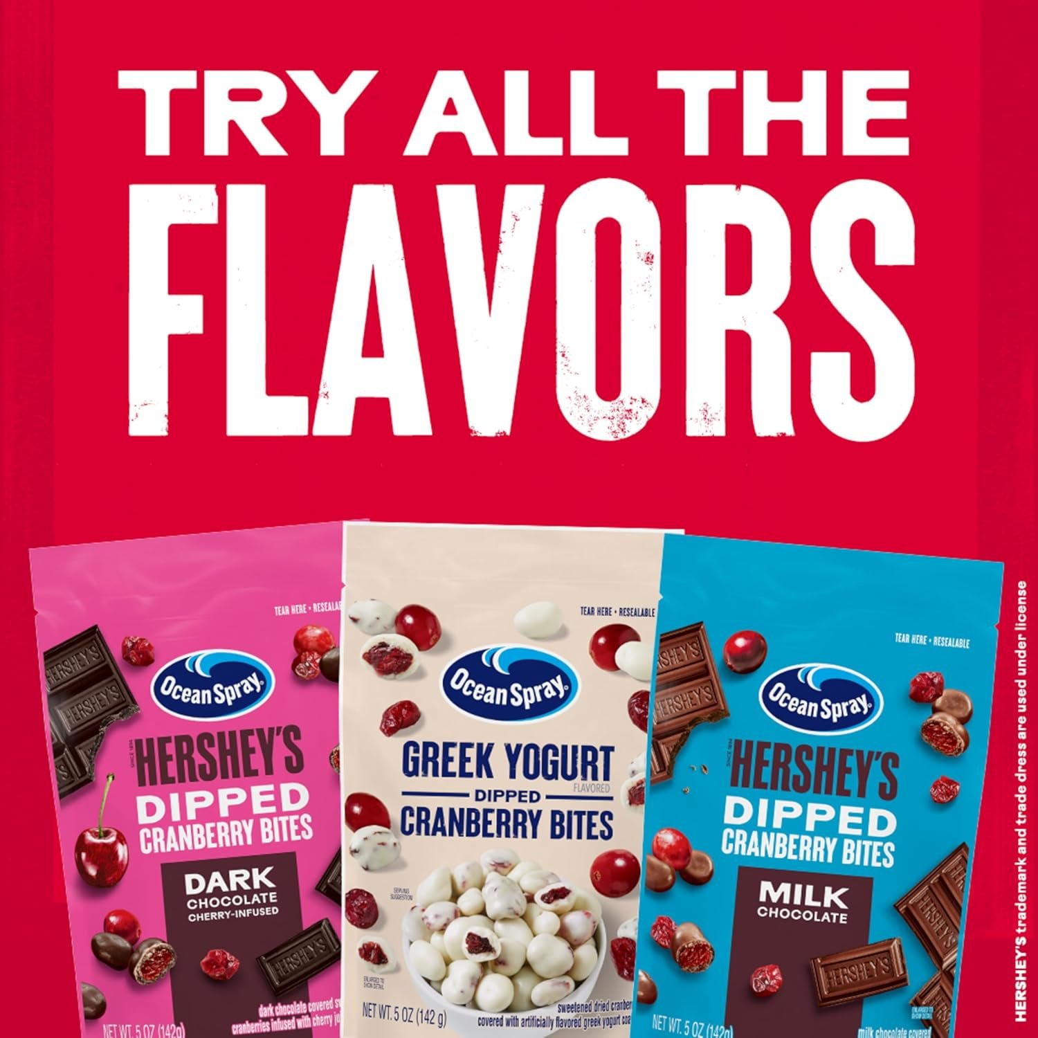 Ocean Spray® Greek Yogurt Covered Craisins®, Greek Yogurt Flavored, Covered Cranberries, Dried Fruit, 5 Oz Pouch - Image 5