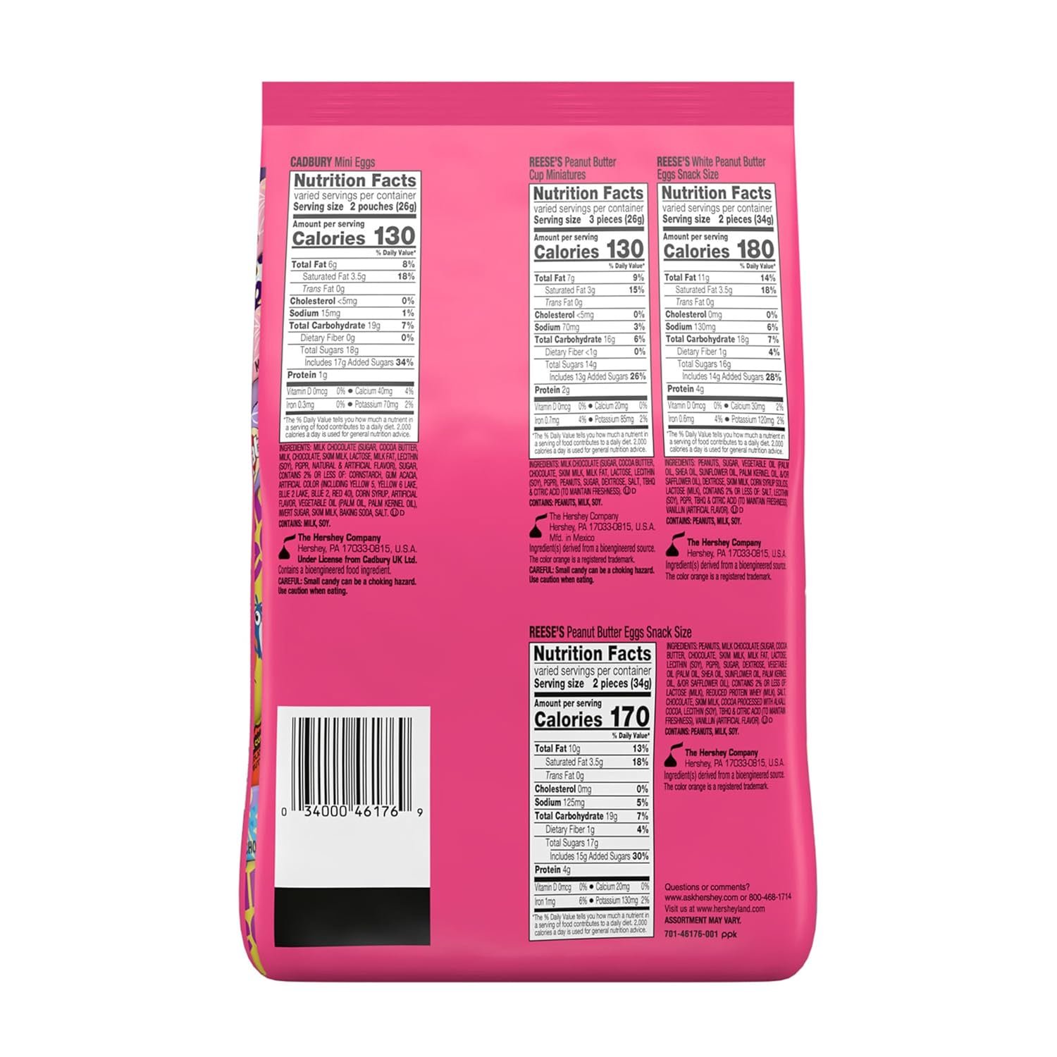 Hershey Assorted Flavored, Easter Candy Bag, 27.83 oz (70 Pieces) - Image 2