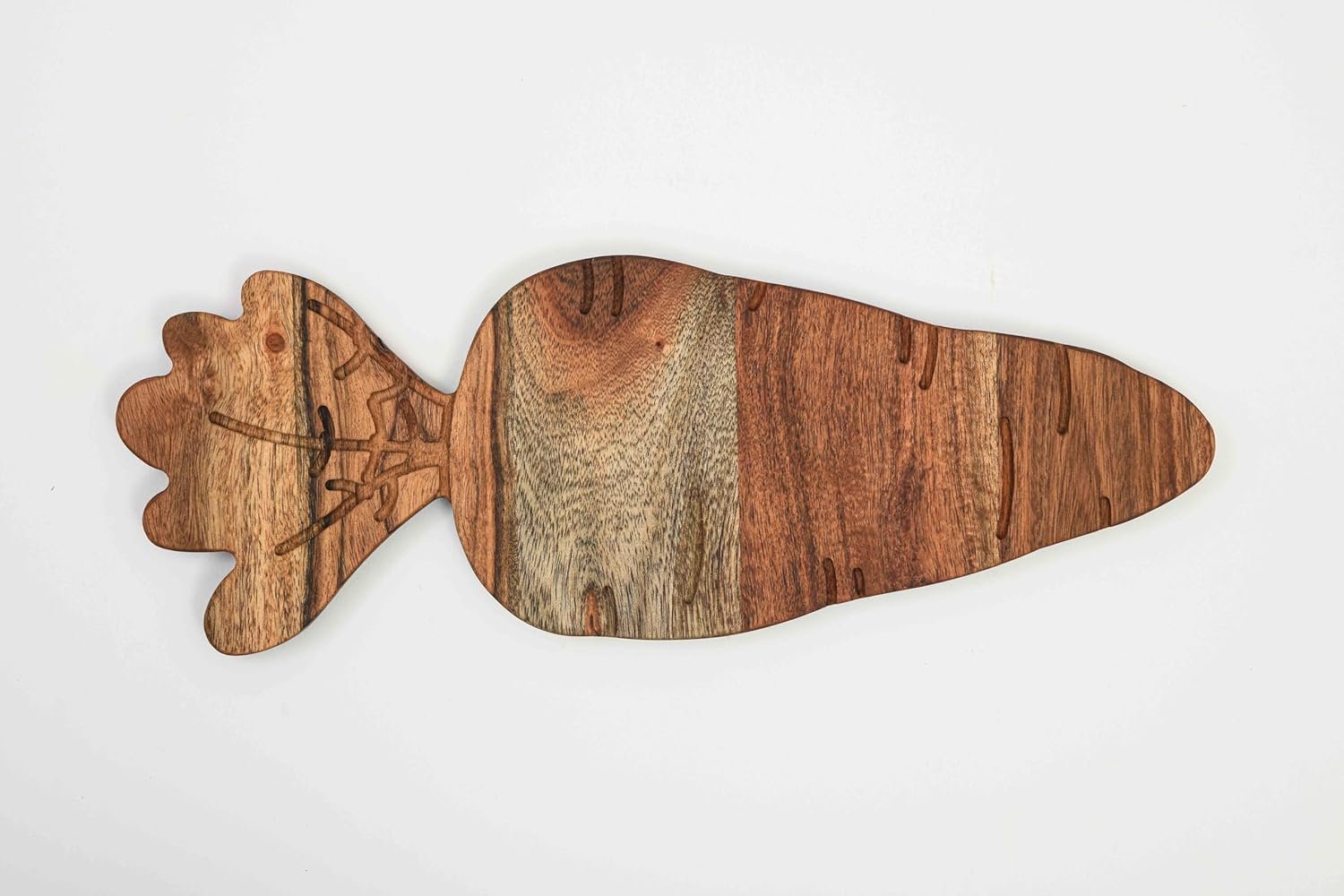 Affinity Decor Carrot Shaped Wood Serving Board, Organic Wood Cutting Board for Kitchen, Wooden Charcuterie Boards, Funny Easter Serving Platter for Cheese and Food, 16.2" x 6.1" - Image 6