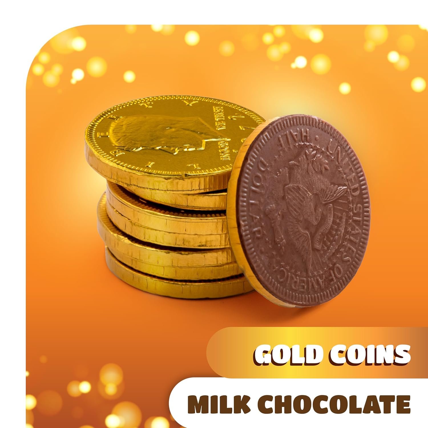 Chocolate Gold Coins - 40 Count Pack - Chocolate Coins Candy for Goodie Bags, Buffets, Gifting & Party Favors - Individually Wrapped Gold Candy Treats - Image 4