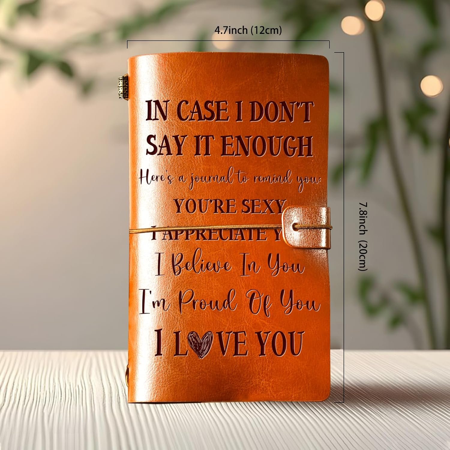 Romantic Gifts for Her Him, Romantic I Love You Leather Journal, 140 Page Refillable Writing Journal, Anniversary Birthday Mothers Day Gifts for Her Him Girlfriend Boyfriend Wife Husband - Image 2