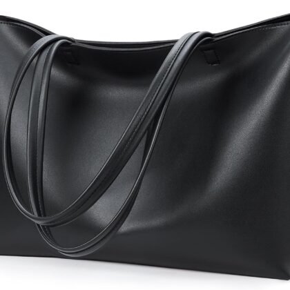 KALIDI Tote Bag Zipper Shoulder Bag Faux Leather Purses Satchel for Women Casual Handbag Work Dating College