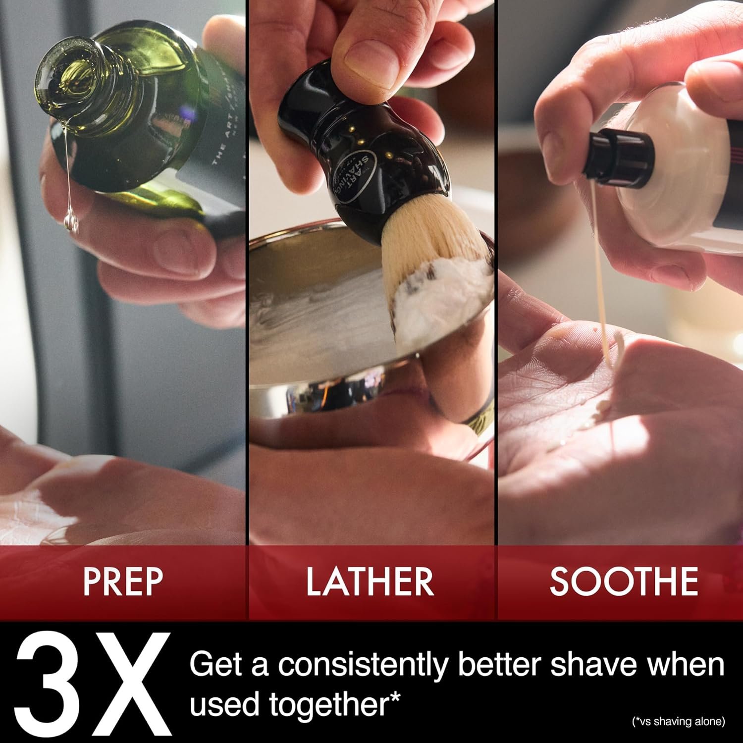 The Art of Shaving Shaving Kit for Men - The Perfect Gift for The Perfect Shave with Shaving Cream, Shaving Brush, After Shave Balm, & Pre Shave Oil - Image 3