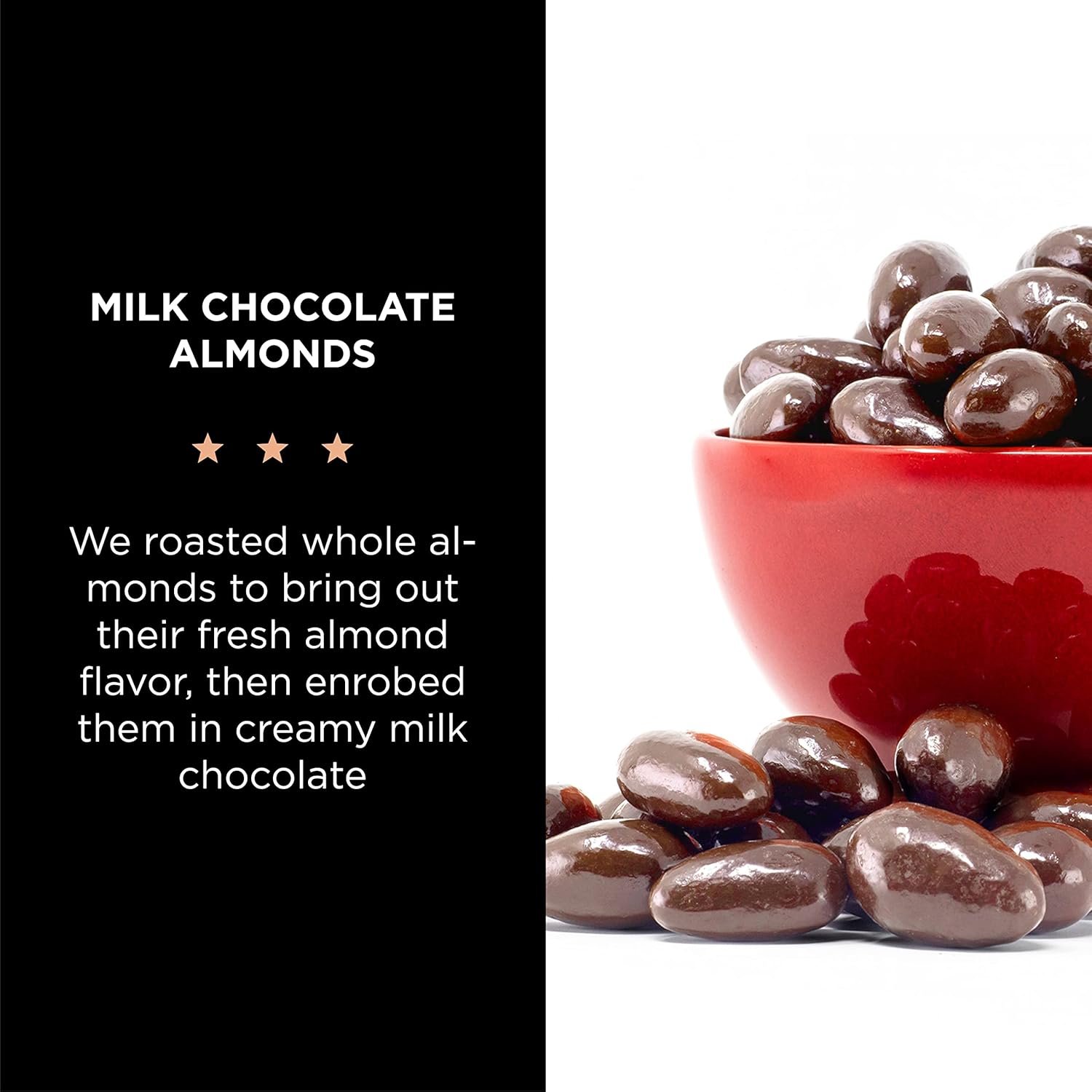 Milk Chocolate Covered Almonds | 15 Oz Bag | Roasted Chocolate Covered Nuts | Creamy & Crunchy Snack Nuts | Office Candy, Gourmet Party Favor & Gift Basket Filler - Image 4