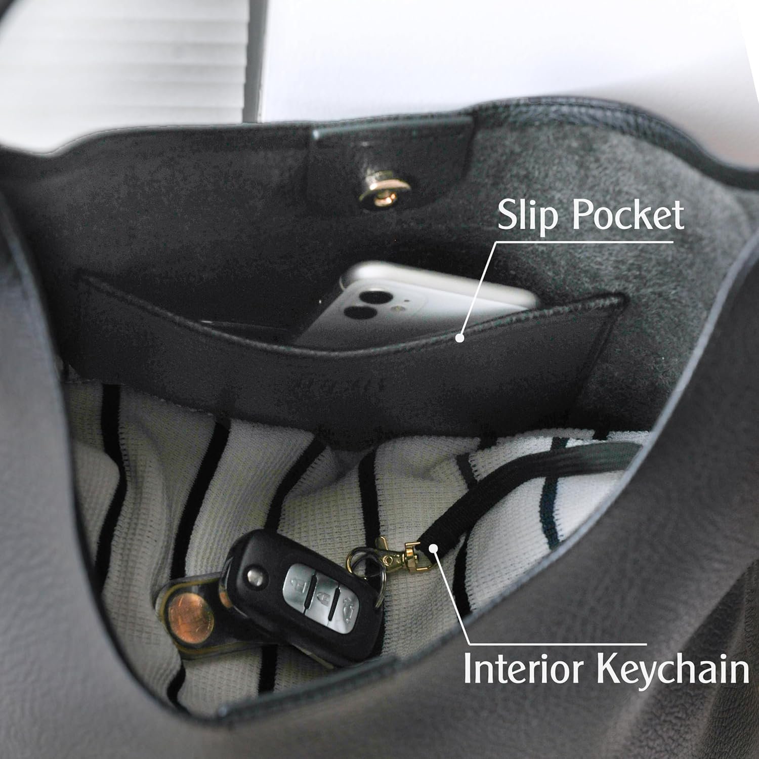 Hobo Bags for Women Soft Vegan Leather Shoulder Handbag Slouchy Tote Purses - Image 6