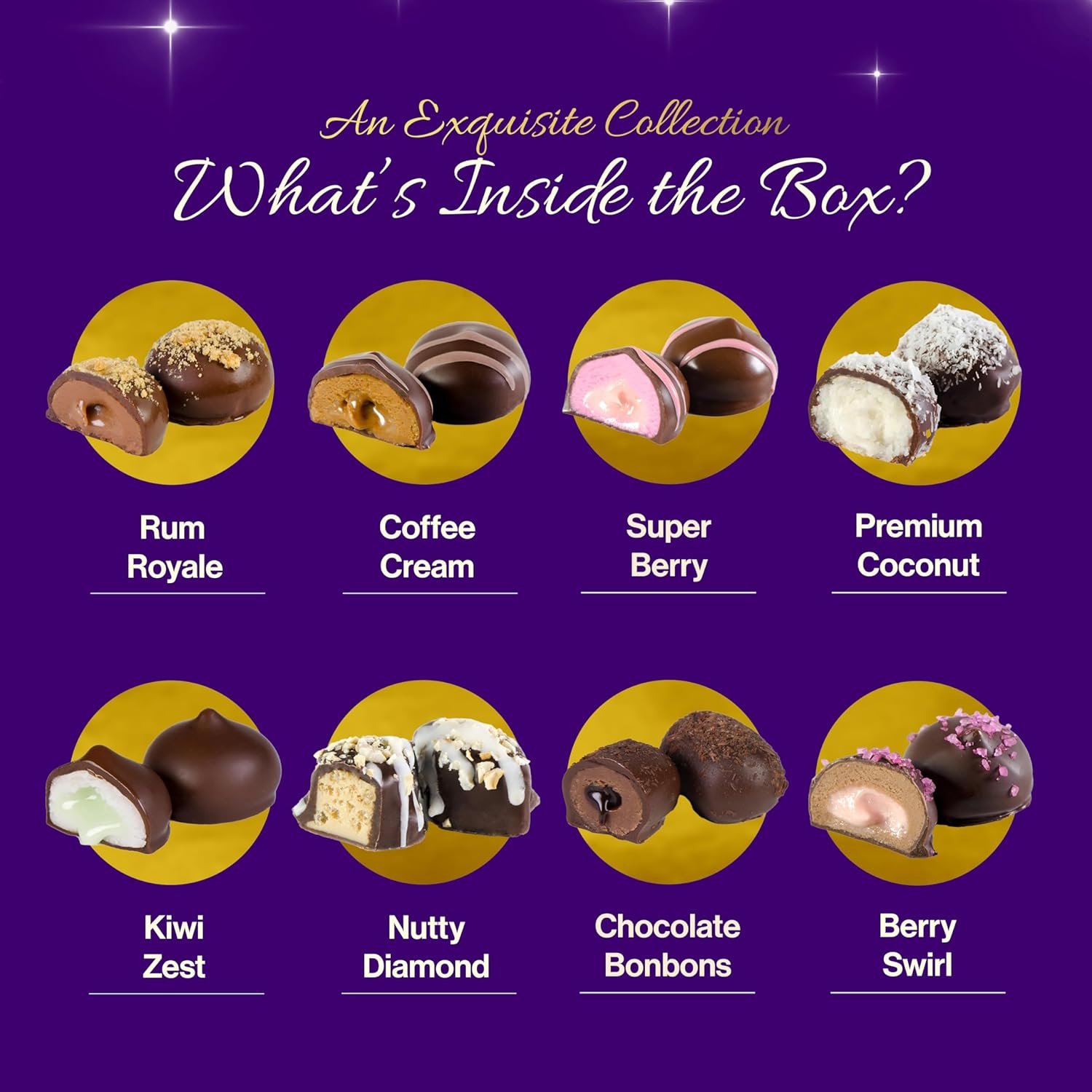 Luxury Purim Mishloach Manot Gift Box – 32-Piece Assorted Gourmet Chocolates – Kosher Parve Dairy-Free Purim Gift Set for Mishloach Manot & Holiday Gifting - Image 3