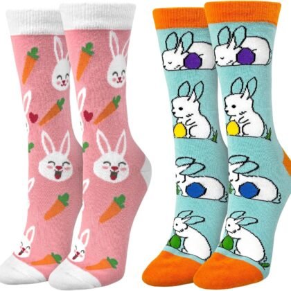 Easter Bunny Socks for Women Novelty Rabbit Socks Funny Bunny Gifts for Easter