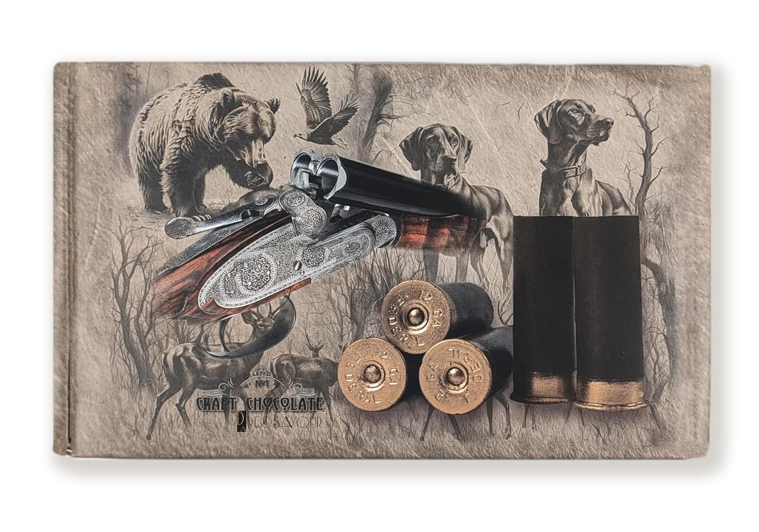 Delicious Chocolate Gift Box for Men, Set of 5 Milk Chocolate Bullets, Cool Hunting Present, Christmas Gift Idea - Image 5