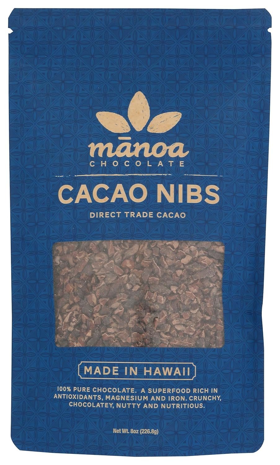 Manoa Chocolate Cacao Nibs, 8 Oz