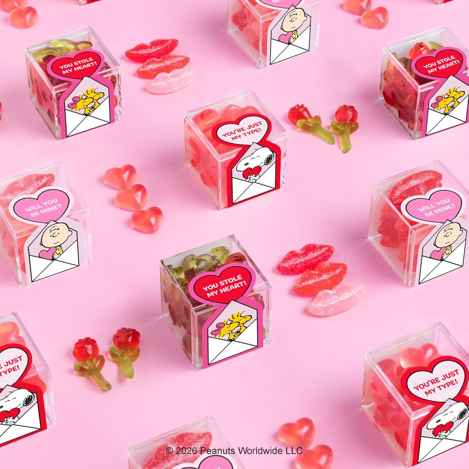 Peanuts x Sugarfina Love Mail 3 Piece Candy Bento Box | Peanuts Valentine's Day - Image 9