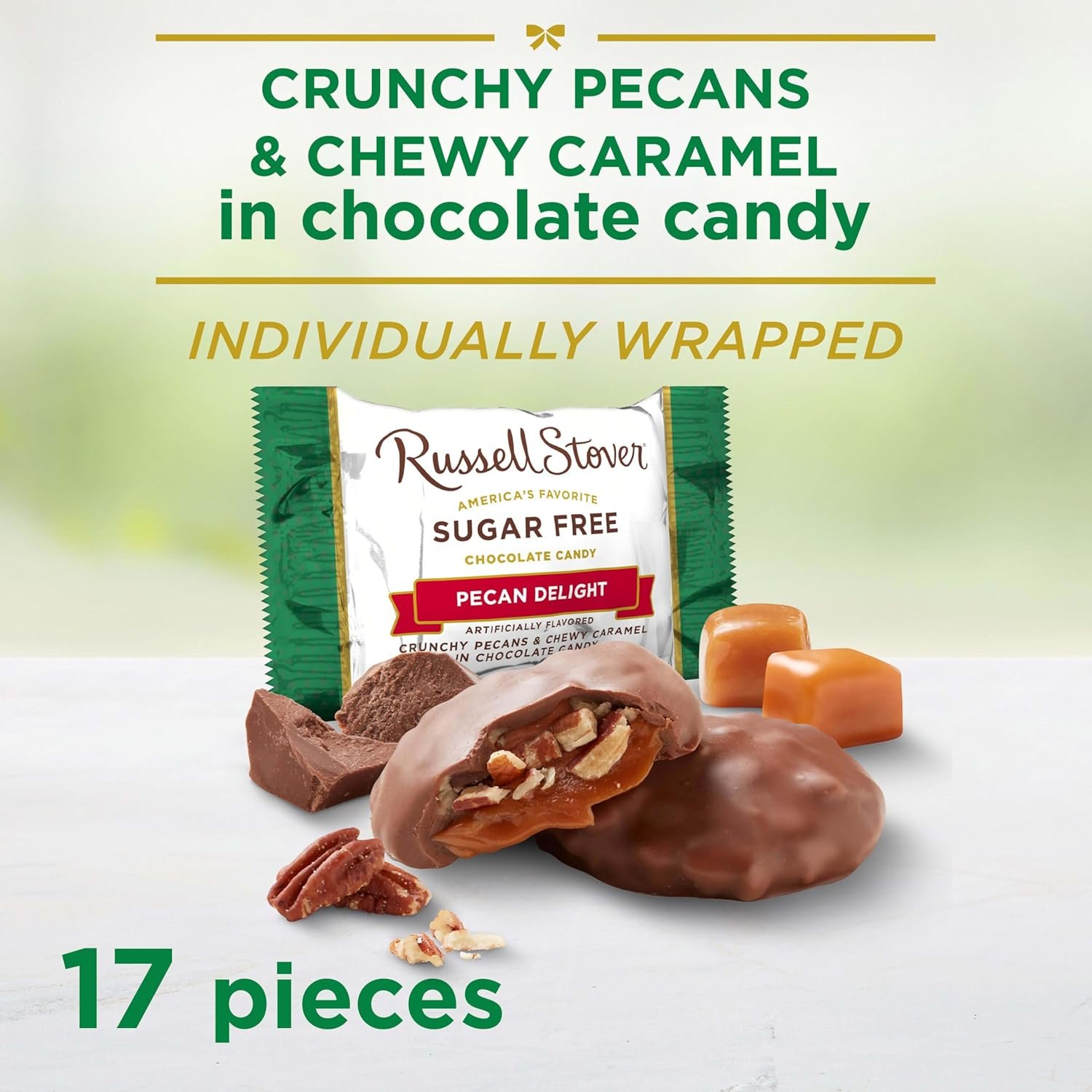 Russell Stover Sugar Free Pecan Delights with Stevia, 10 oz. Bag - Image 4