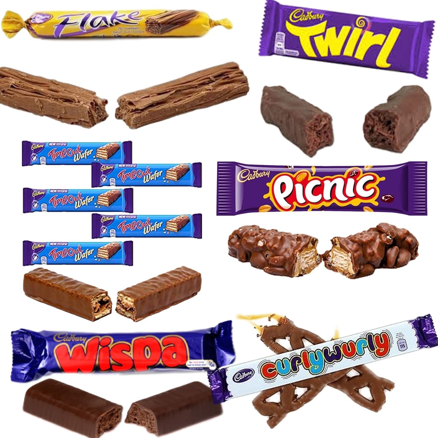 Cadbury Chocolate Gift Box - Bulk Chocolate Bars and Bags of Cadbury Chocolate Favourites (60 Bars) - Image 3
