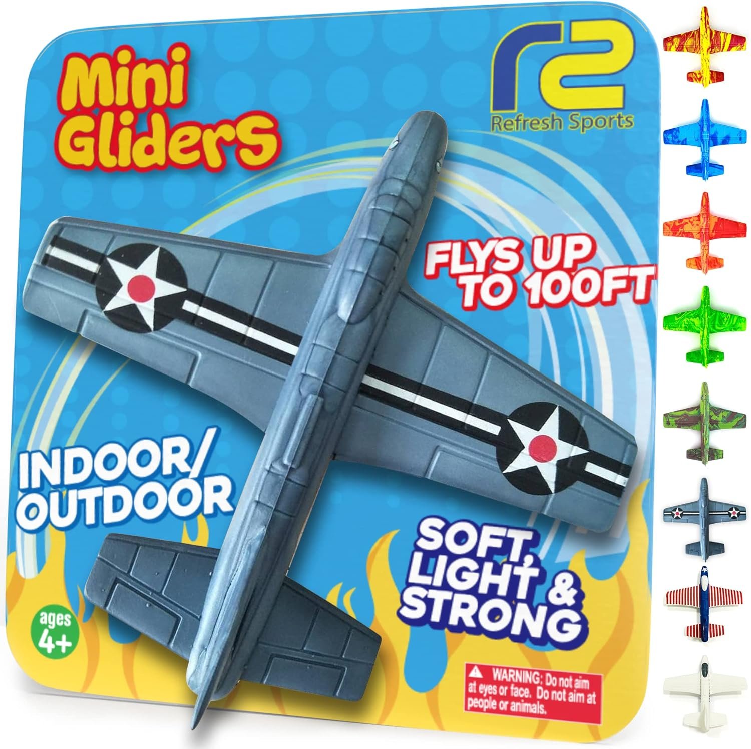 Foam Airplanes for Kids: Airplane Toy Glider Plane Styrofoam Airplanes - Best Easter Stuffers for Boys for All Ages 4 5 6 7 8 + Year Old - Outside Toys Air Planes Outdoor Army Toys for Kids Presents