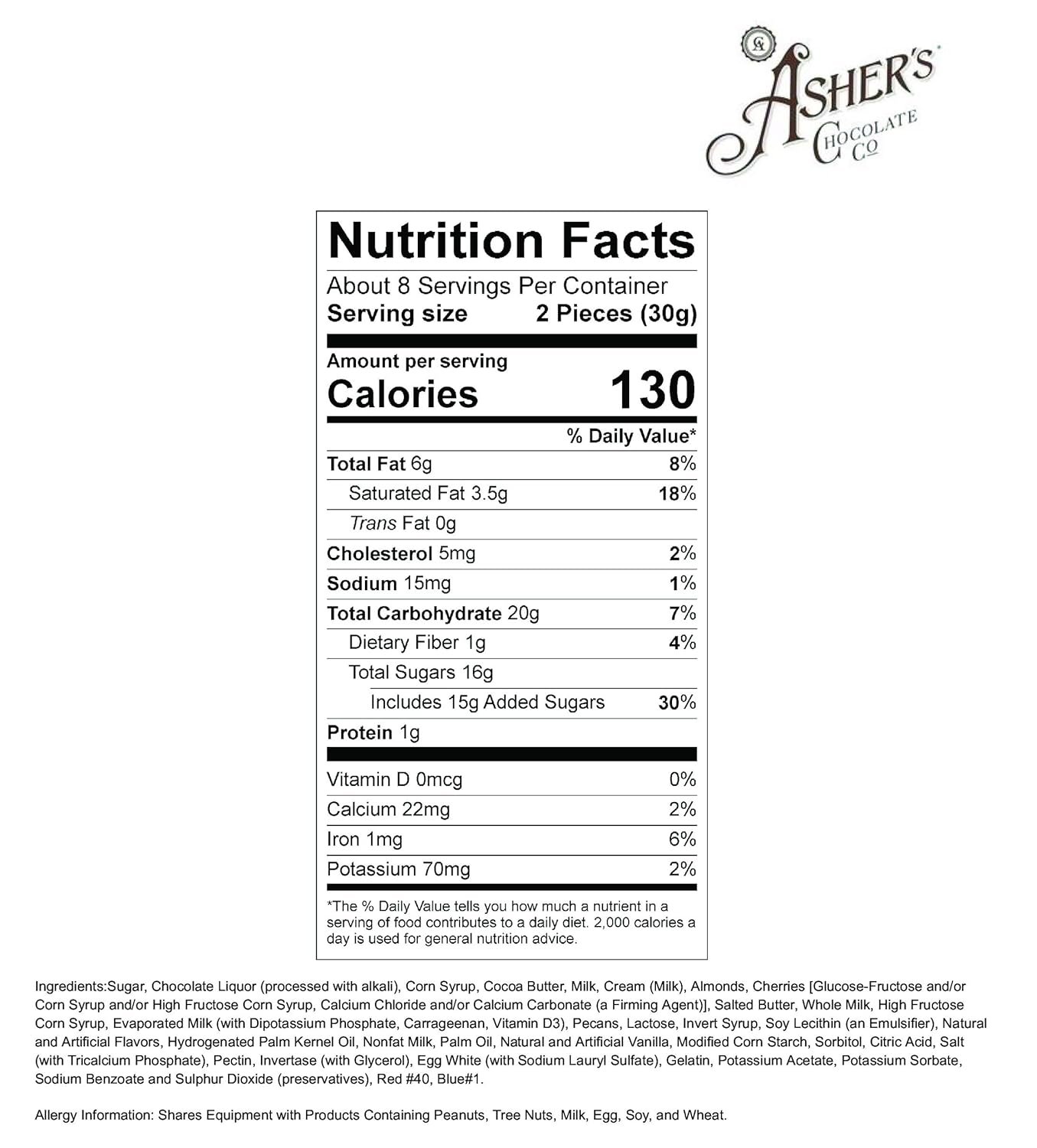 Asher's Chocolates, Milk and Dark Chocolate Assortment, Small Batches of Kosher Chocolate, Family Owned Since 1892, Assorted Chocolate Gift Set, (8 oz, Gift Set) - Image 2