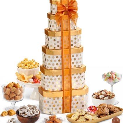 Broadway Basketeers Gourmet Snack Food Gift Baskfet for Women, Men, Families, Delivery for, Appreciation, Thank You, Birthday, Corporate gifts