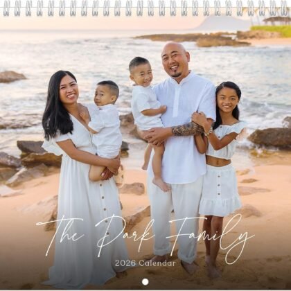 Let's Make Memories Personalized Photo Calendar - Custom 2026 Calendar - 8.5"x11" - Matte Finish - Spiral Bound - Photo Wall Calendar - Upload Your Photos - Contemporary Script