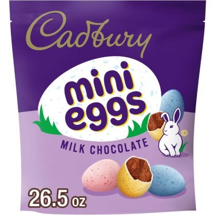 CADBURY MINI EGGS Milk Chocolate, Easter Candy Bag, 26.5 oz